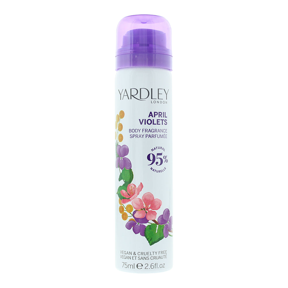 Yardley April Violets Deodorant Spray 75ml - Glow Empire