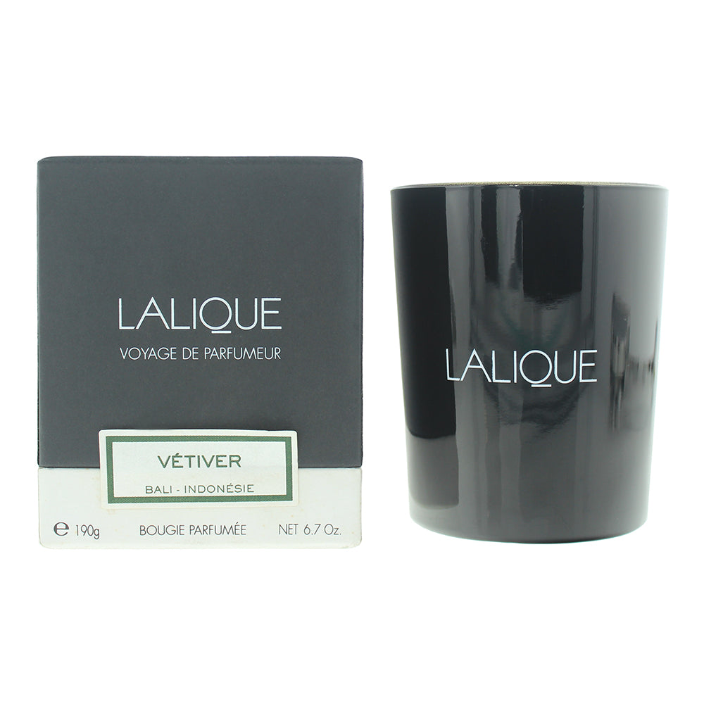 Lalique Candle 190g - Vetiver Bali - Glow Empire