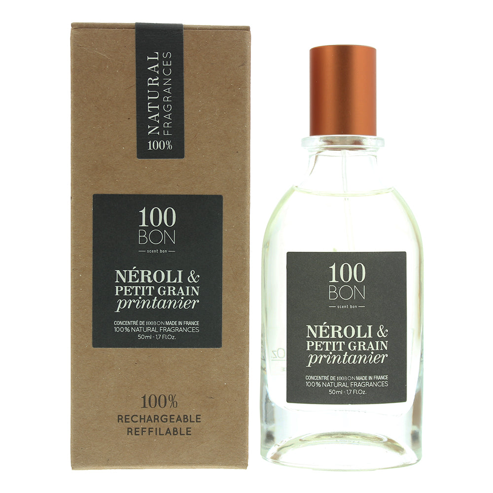 100 Bon Neroli Petit Grain Printanier Concentre Refillable Eau de Parfum 50ml - Glow Empire