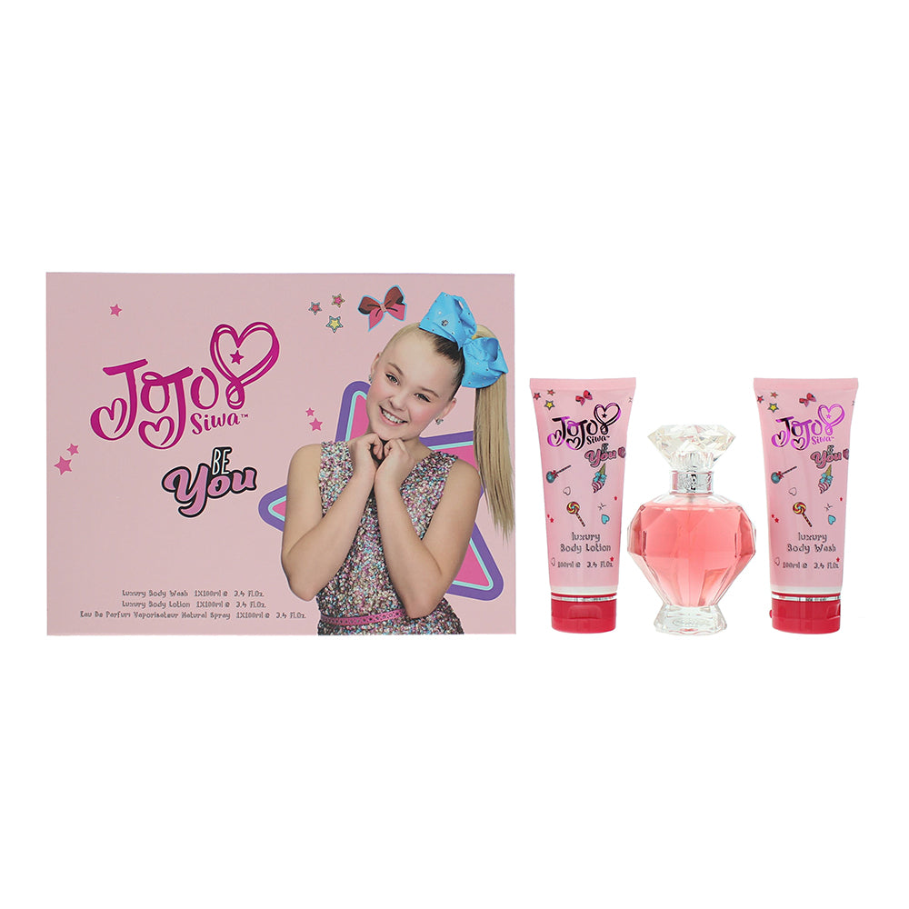 Jojo Siwa Be You Eau de Parfum 3-Piece Gift Set (Eau de Parfum 100ml, Body Wash 100ml, Body Lotion 100ml) - Glow Empire