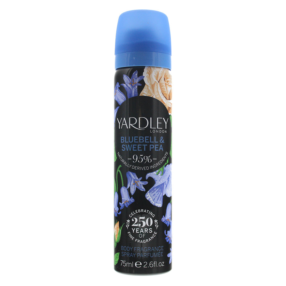 Yardley Bluebell and Sweetpea Body Spray 75ml - Glow Empire