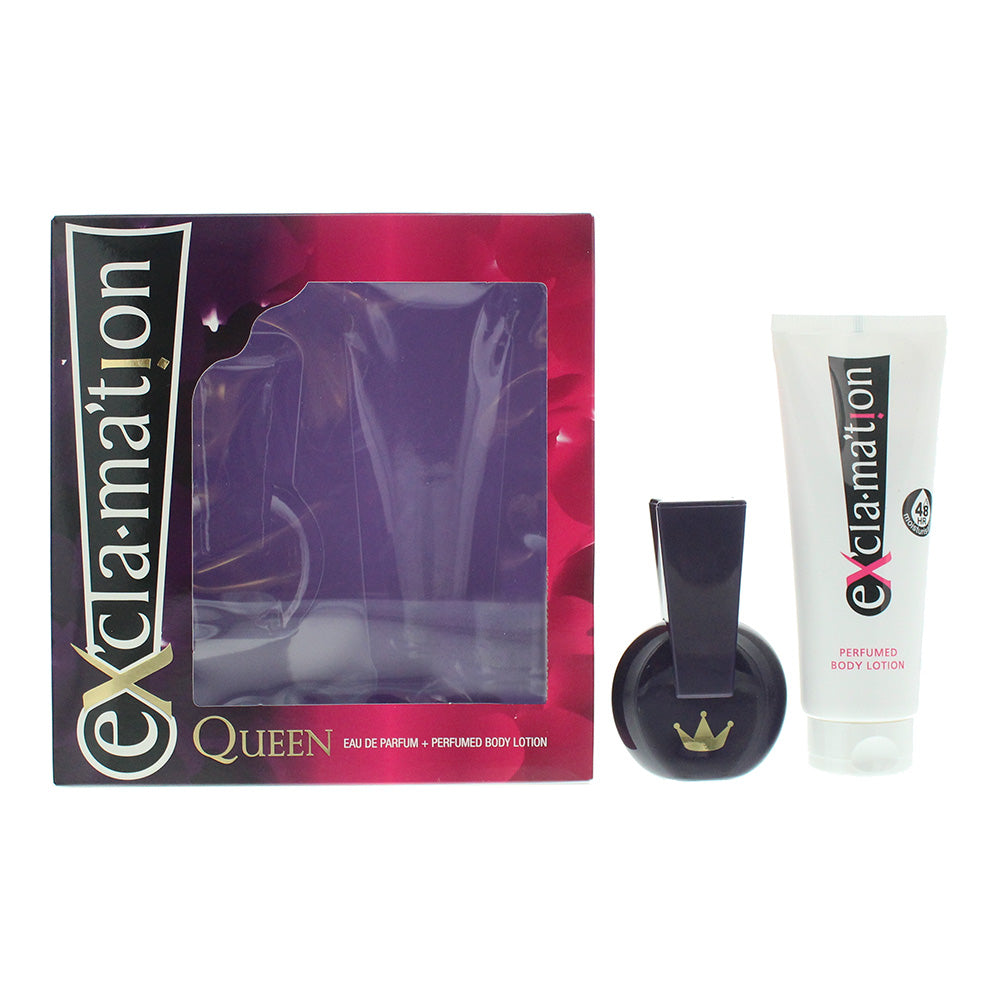 Coty Excla-Mation Queen 2-Piece Gift Set (Eau de Parfum 30ml, Body Lotion 115ml) - Glow Empire