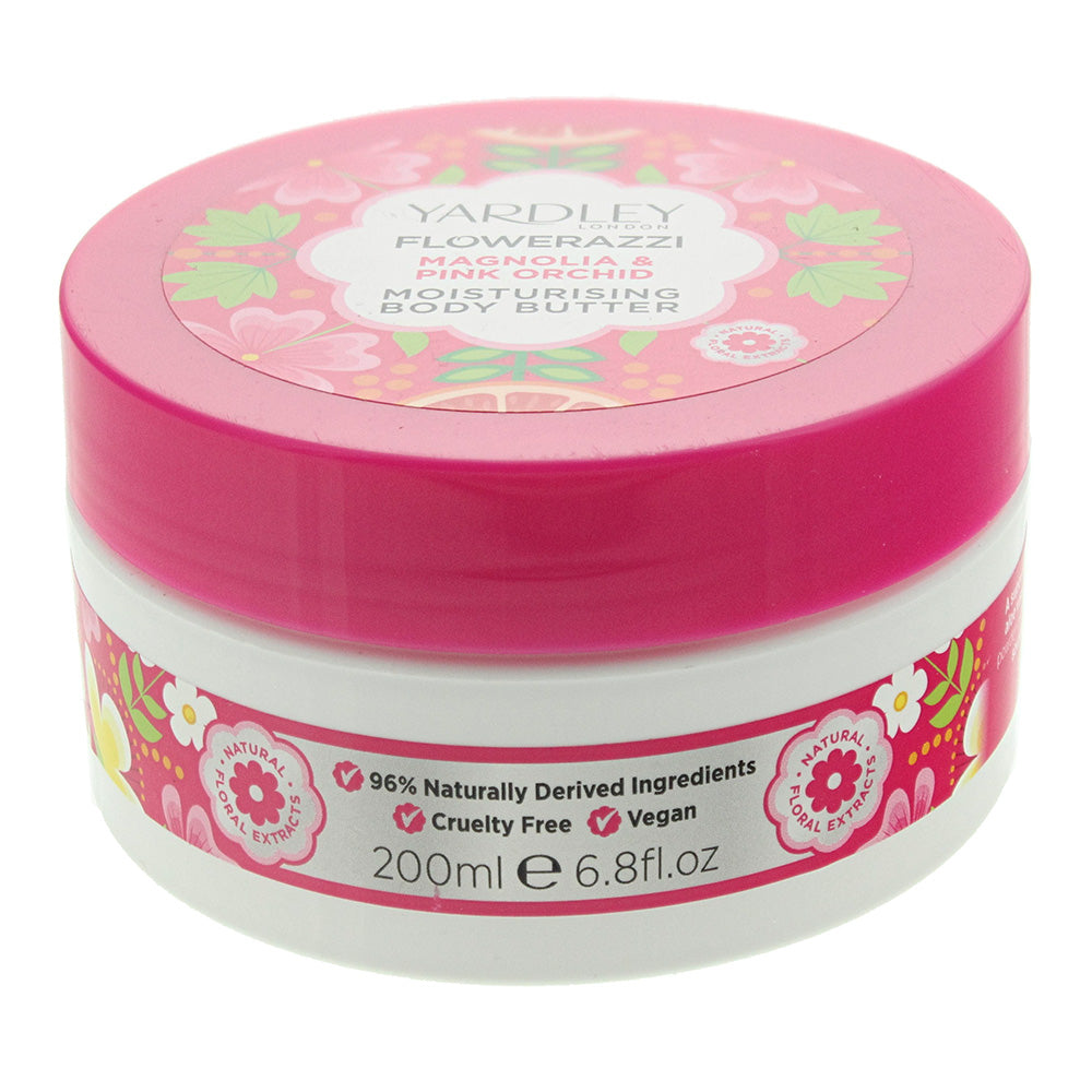 Yardley Flowerazzi Magnolia & Pink Orchid Body Butter 200ml - Glow Empire
