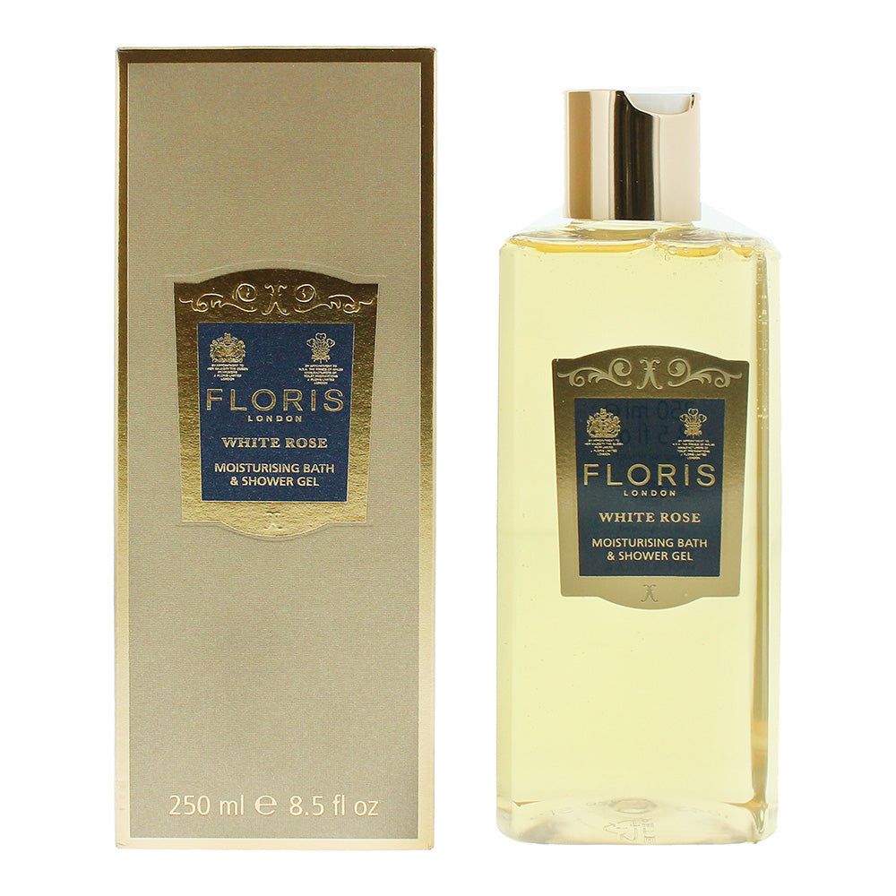 Floris White Rose Moisturising Bath & Shower Gel 250ml - Glow Empire
