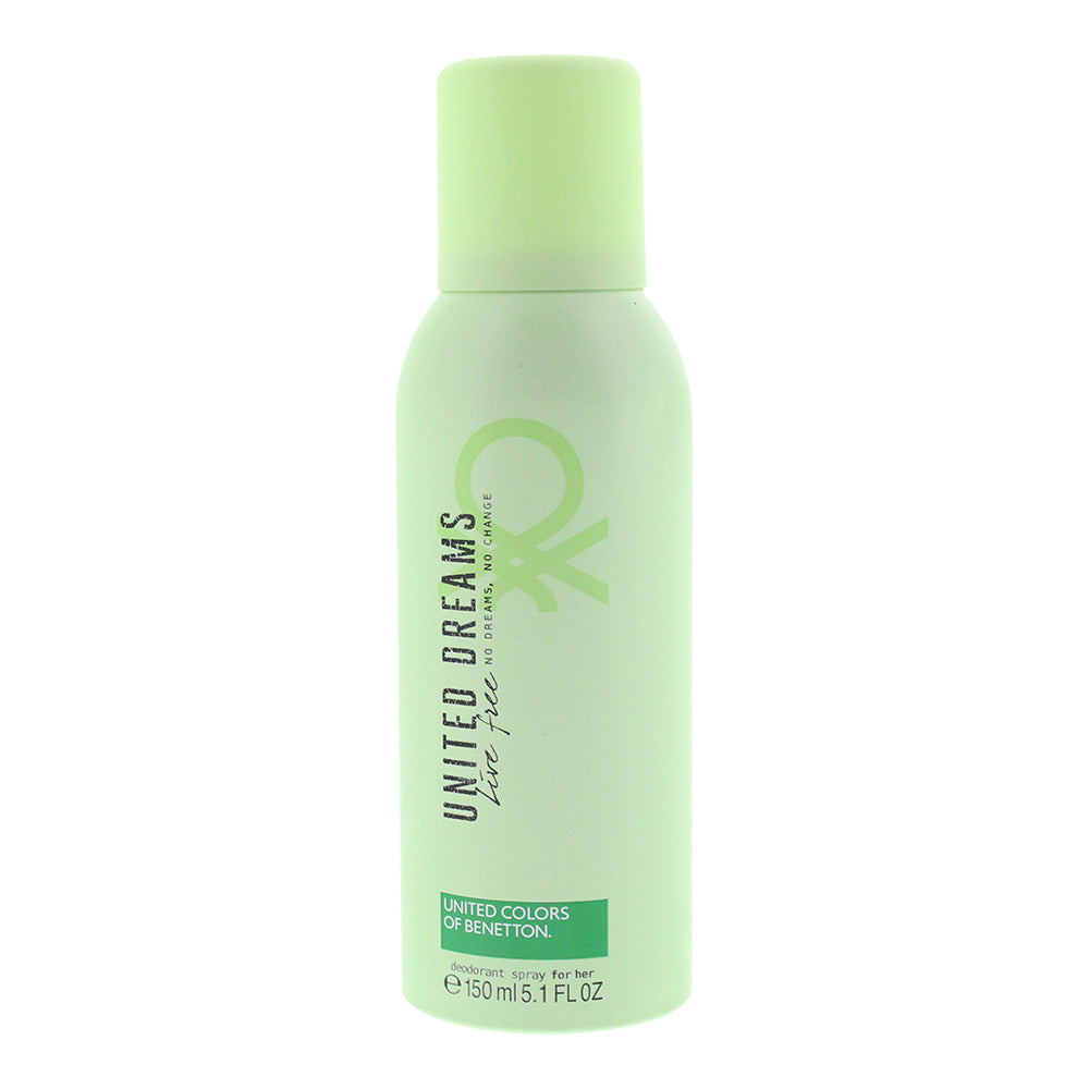 United Colors of Benetton United Dreams Live Free Deodorant Spray for Her 150ml - Glow Empire