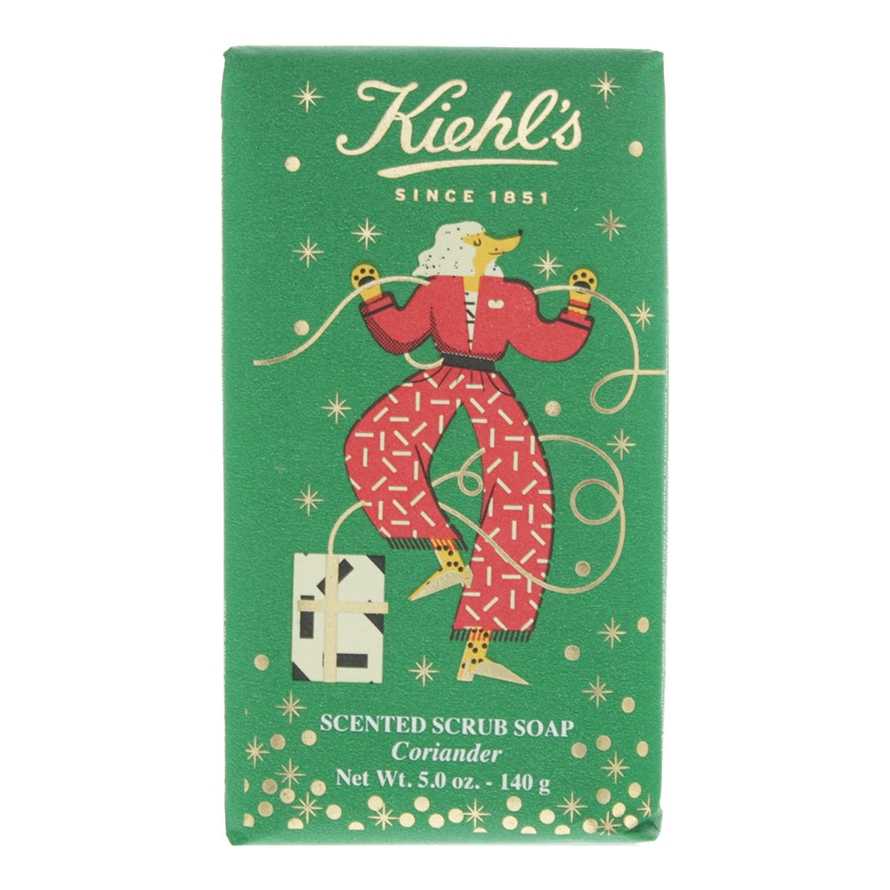 Kiehl's Scented Scrub Bar Soap 140g - Coriander - Glow Empire
