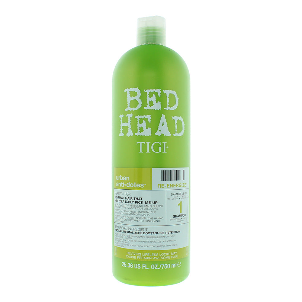 Tigi Bed Head Re-Energize Shampoo 750ml - Glow Empire
