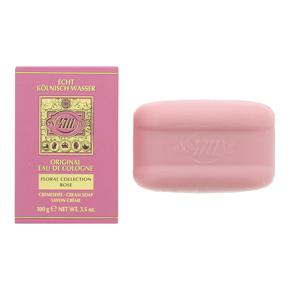 4711 Floral Collection Rose Cream Soap 100g - Glow Empire
