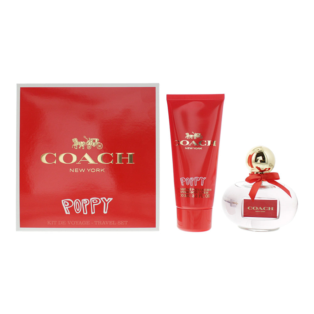 Coach Poppy Gift Set 100ml EDP + 100ml Body Lotion - Glow Empire