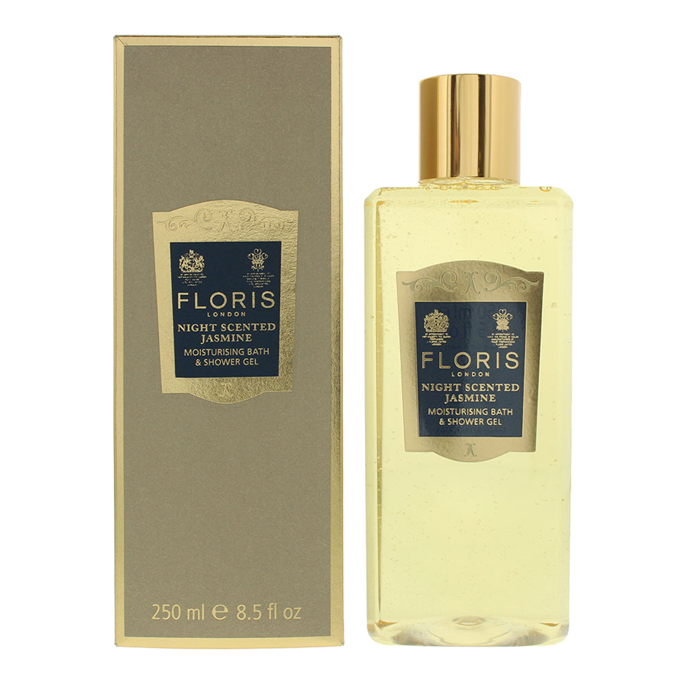 Floris Night Scented Jasmine Moisturising Bath & Shower Gel 250ml - Glow Empire
