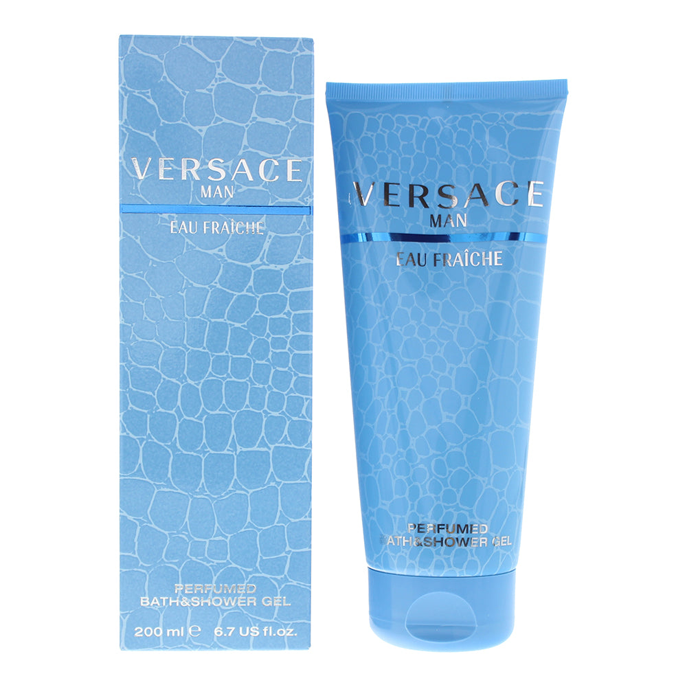 Versace Man Eau Fraiche Perfumed Bath Shower Gel 200ml - Glow Empire