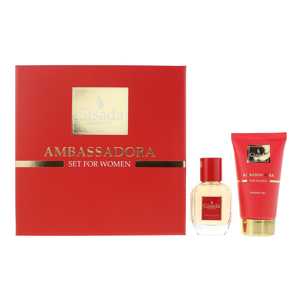 Gisada Ambassadora Gift Set 50ml EDP + 100ml Shower Gel - Glow Empire