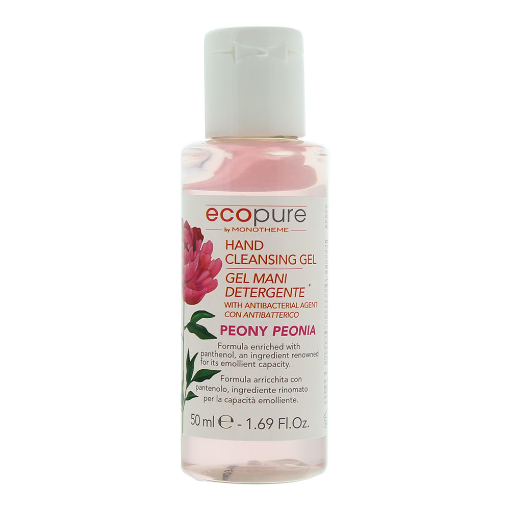 Monotheme Ecopure Hand Gel 50ml - Peony - Glow Empire