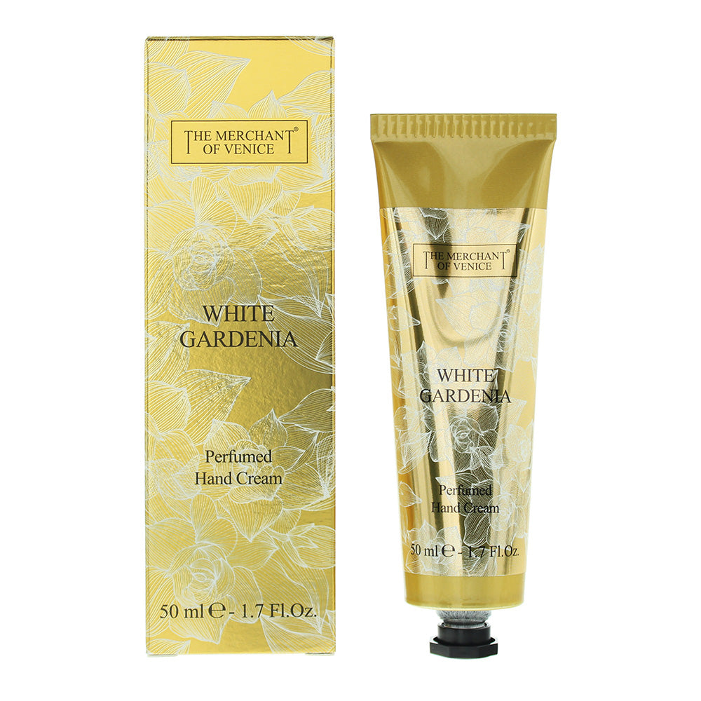 The Merchant of Venice White Gardenia Perfumed Hand Cream 50ml - Glow Empire