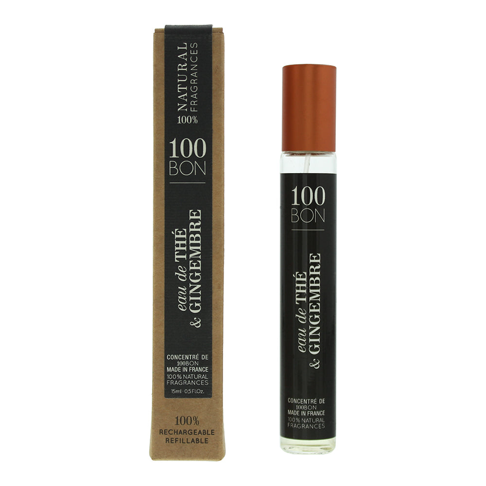 100 Bon Eau de The Gingembre Refillable Eau de Parfum 15ml - Glow Empire
