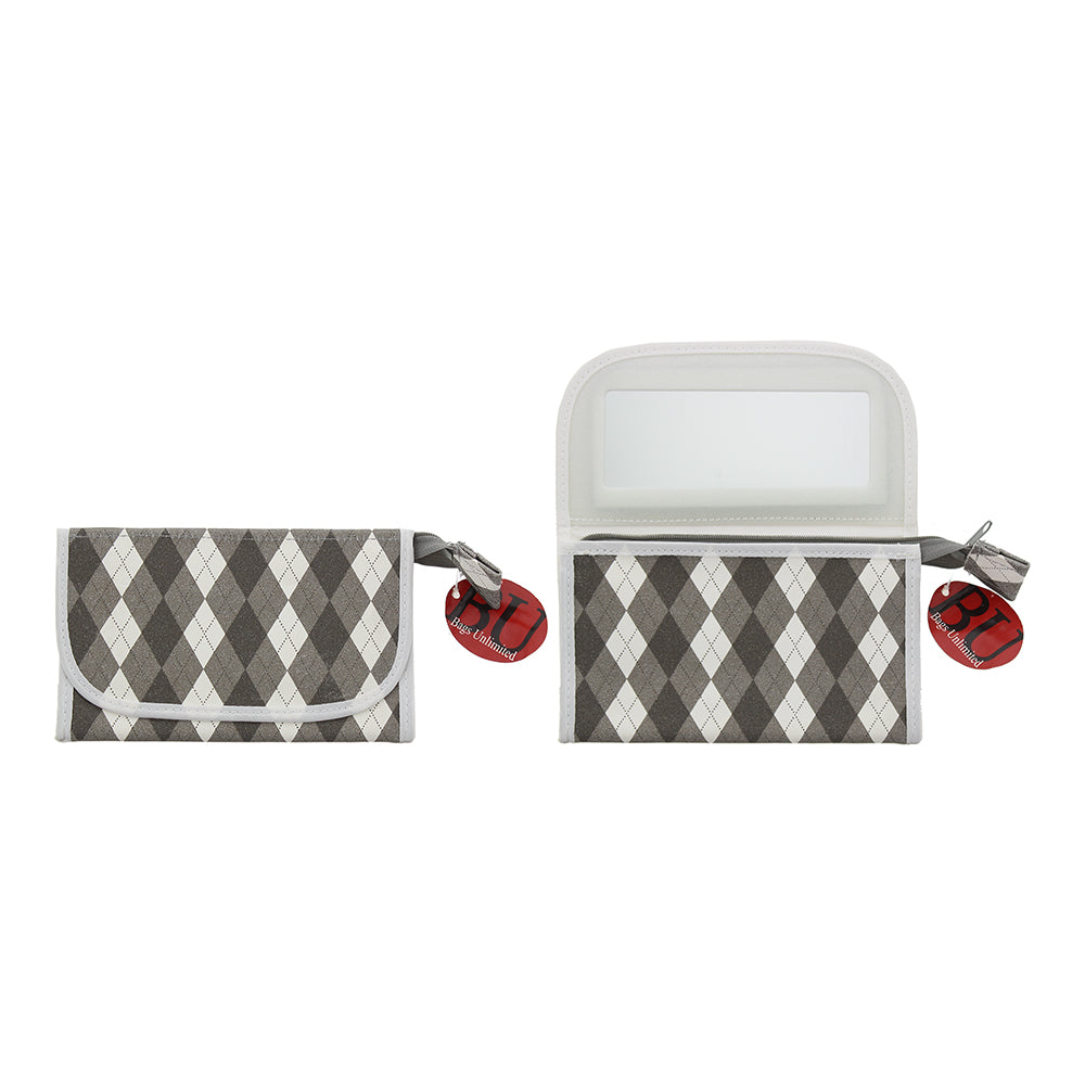 Bags Unlimited Turnburry Cosmetic Bag With Mirror - Red - Glow Empire