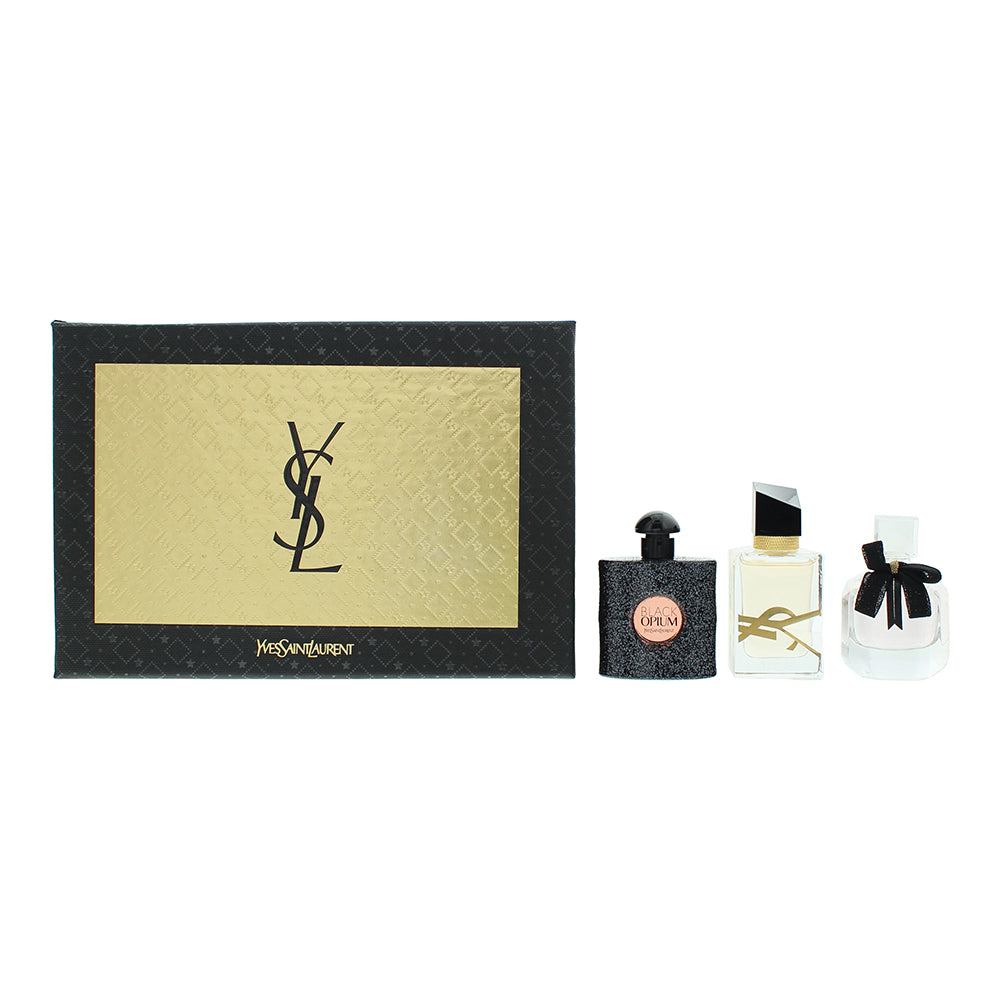 Yves Saint Laurent Miniature Gift Set 7.5ml Libre EDP + 7.5ml Mon Paris EDP + 7.5ml Black Opium EDP - Glow Empire