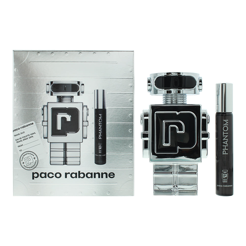 Paco Rabanne Phantom 2-Piece Gift Set Eau de Toilette 100ml, Eau de Toilette 20ml - Glow Empire
