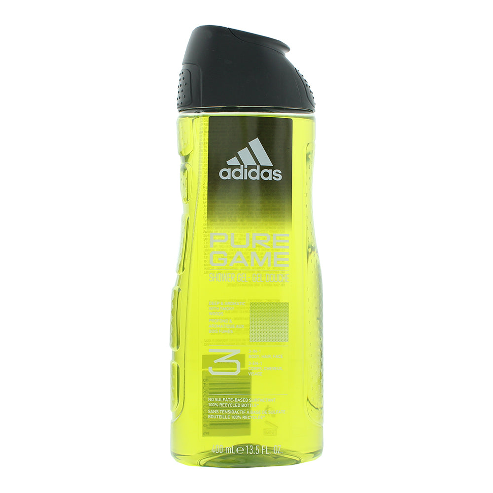 Adidas Pure Game Shower Gel 400ml - Glow Empire