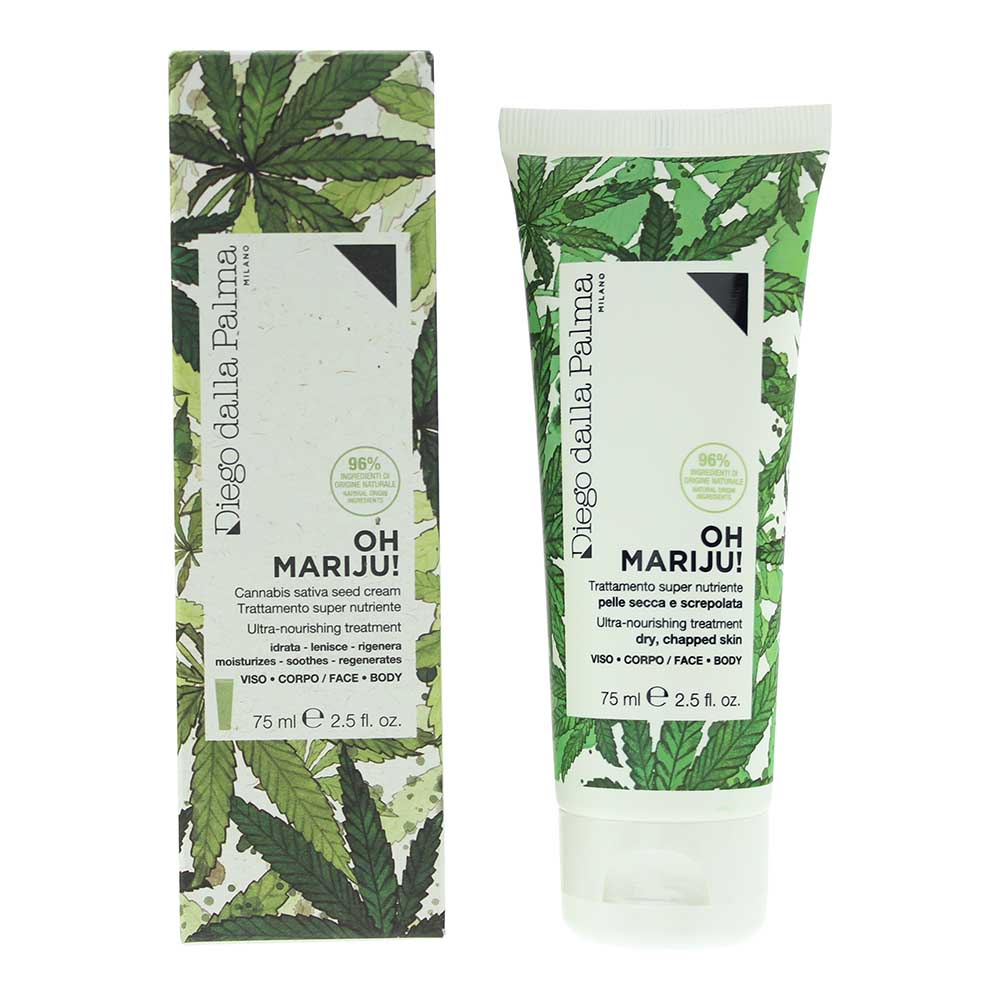 Diego Dalla Palma Oh Mariju! Cannabis Sativa Seed Face & Body Cream 75ml - Glow Empire