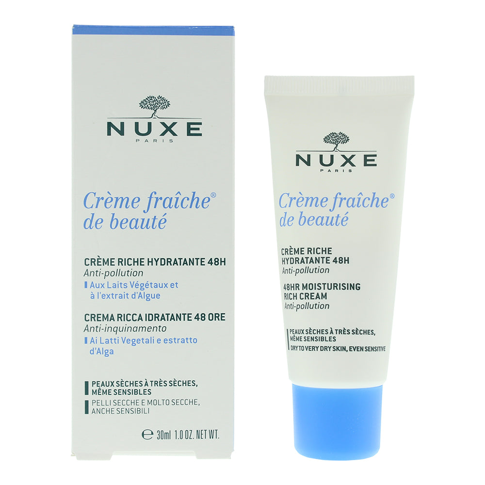 Nuxe Crème Fraîche de Beauté Rich Moisturizing 48h Cream 30ml - Glow Empire