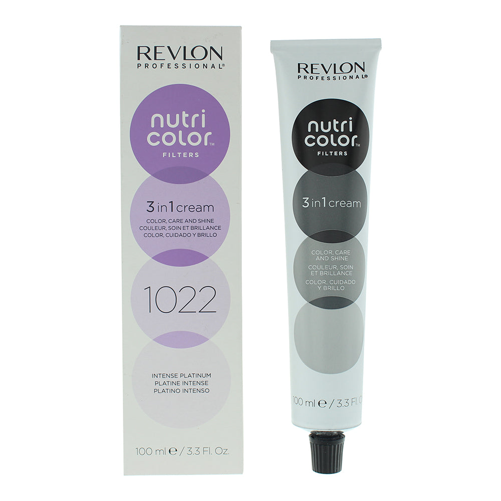 Revlon Nutri Color Filters 1022 Intense Platinum 3-in-1 Hair Colour 100ml - Glow Empire