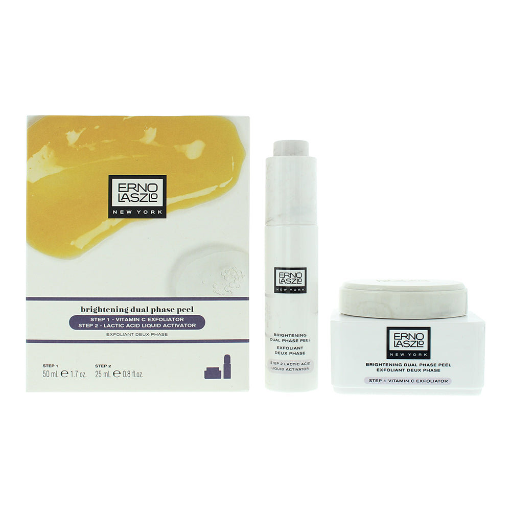 Erno Laszlo Brightening Dual Phase Peel 2-Piece Gift Set (Exfoliator 50ml, Peel 25ml) - Glow Empire