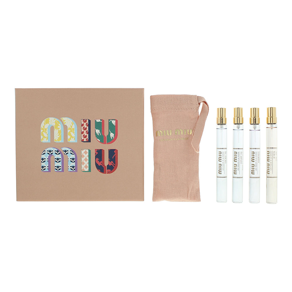 Miu Miu Les Eaux À La Mode Gift Set 2 x 10ml Head In The Clouds EDT + 10ml Daring Darling EDT + 10ml Eyes On Me EDT - Glow Empire