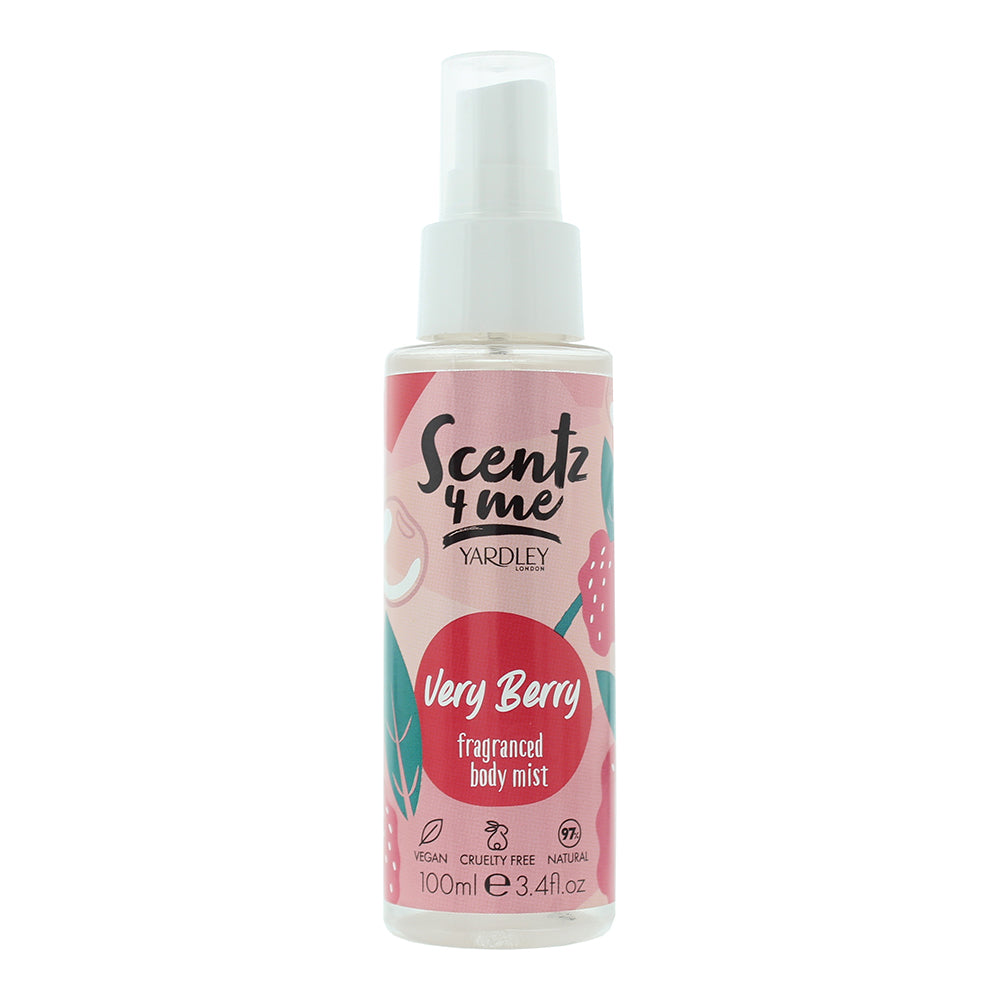 Yardley Scentz 4 Me Fragranced Body Mist 100ml - Very Berry - Glow Empire