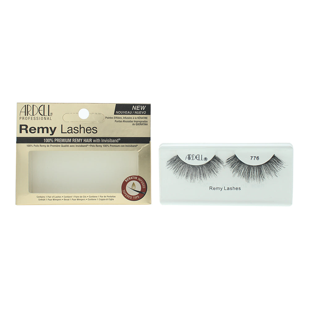 Ardell Professional Remy False Eyelashes 776 Black Invisiband - Glow Empire