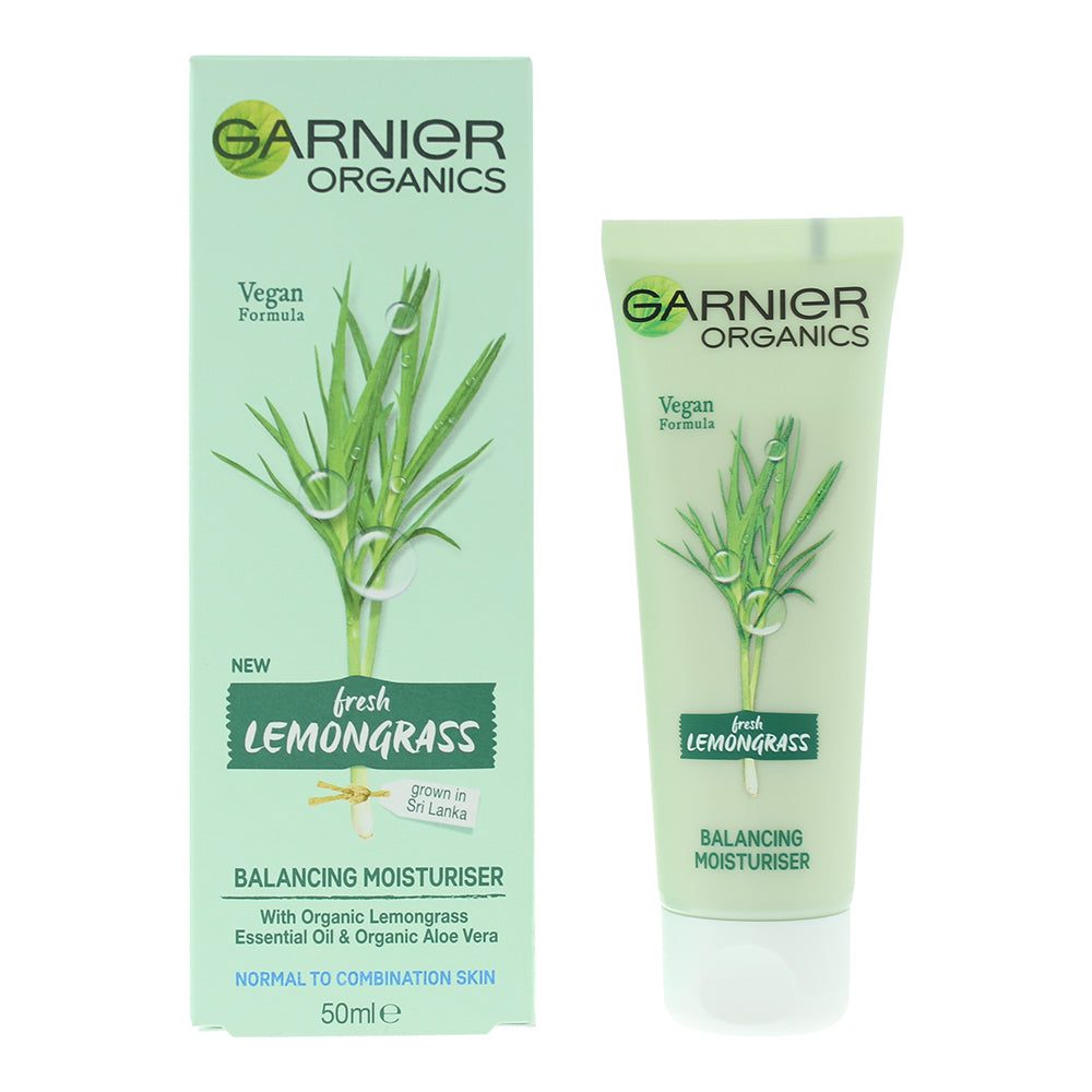 Garnier Organics Lemongrass Balancing Moisturiser 50ml - Glow Empire