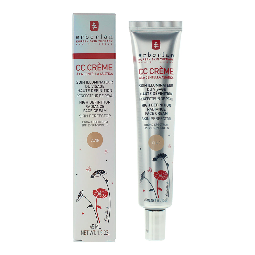 Erborian CC Cream Spf 25  Clair High Definition Radiance Face Cream 45ml - Glow Empire