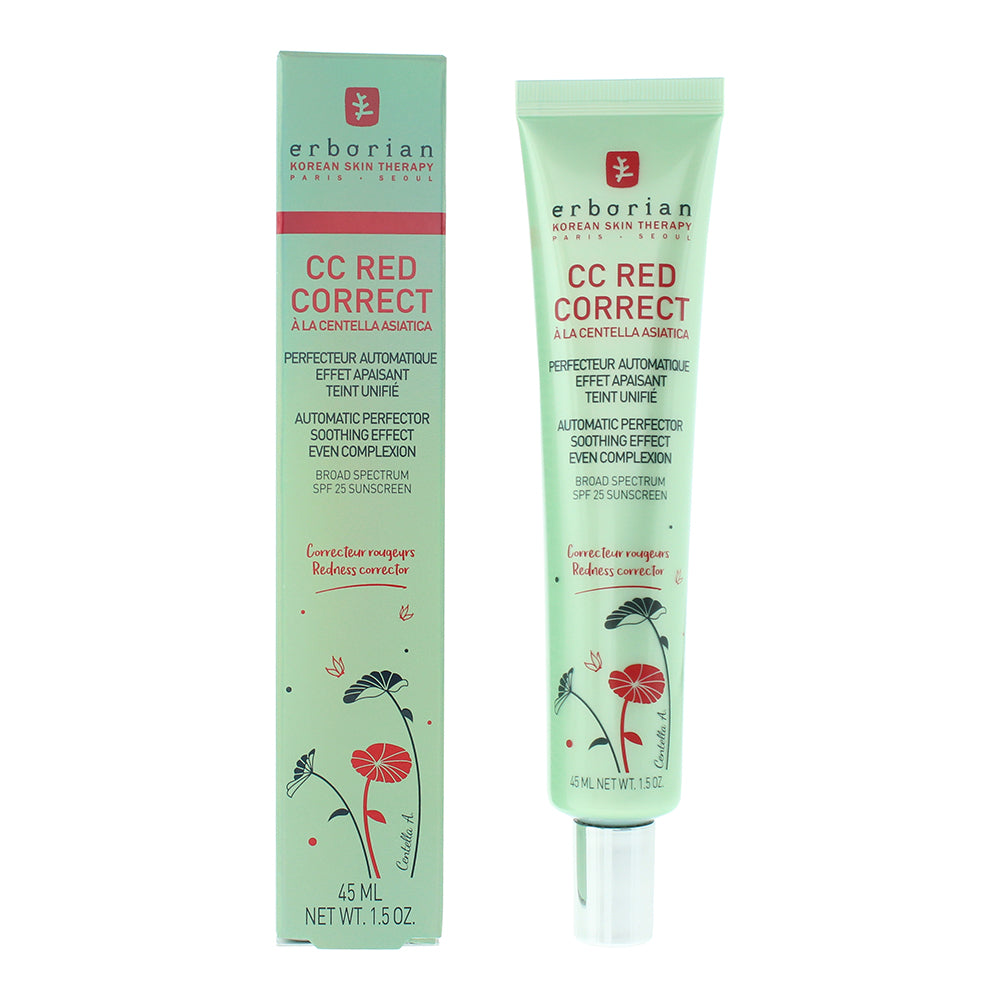 Erborian CC Red Correct Spf 25 Corrective Cream 45ml - Glow Empire