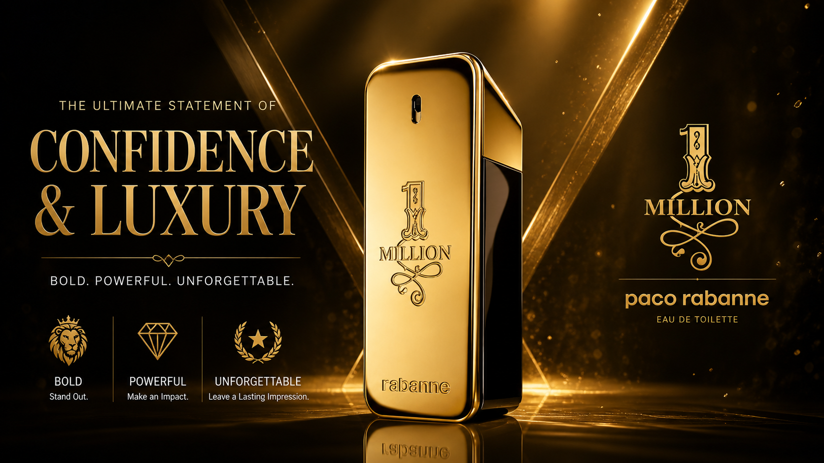 Paco Rabanne 1 Million Eau de Toilette 100ml | Glow Empire