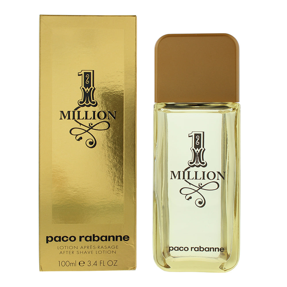 Paco Rabanne 1 Million Aftershave Splash 100ml - Glow Empire
