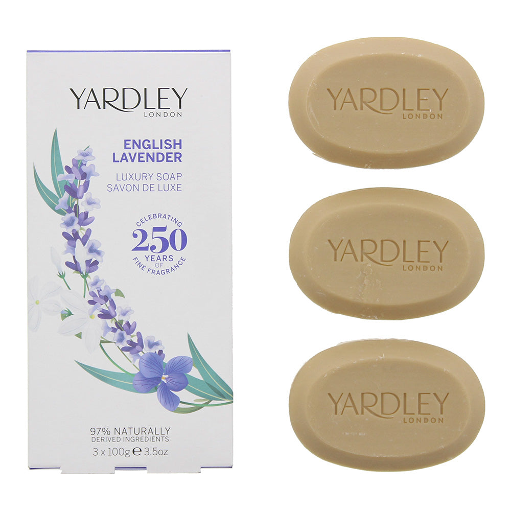 Yardley English Lavender 3 Piece Gift Set: Soap 3 x100g - Glow Empire