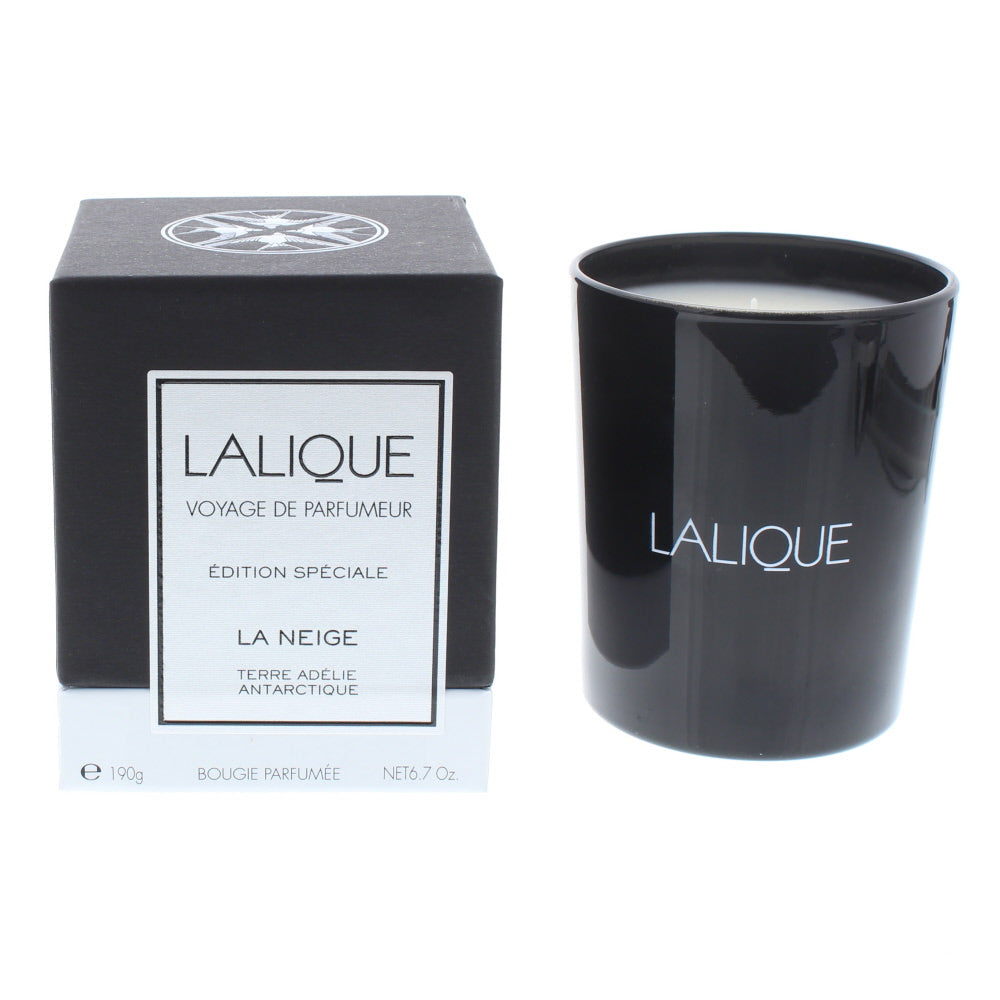 Lalique Candle 190g - La Neige Terre Adelie Special Edition - Glow Empire