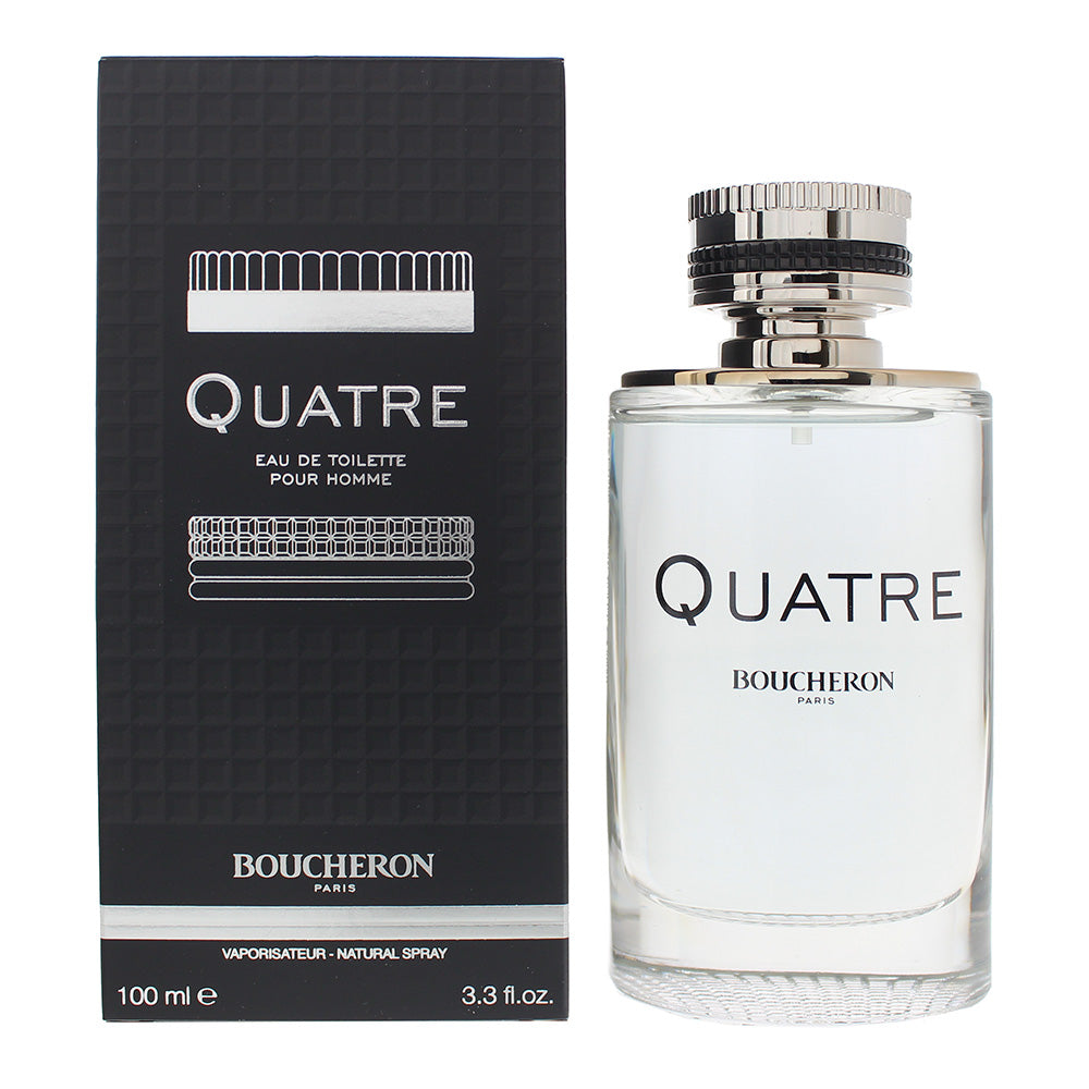 Boucheron Quatre Pour Homme Eau de Toilette 100ml Spray - Glow Empire