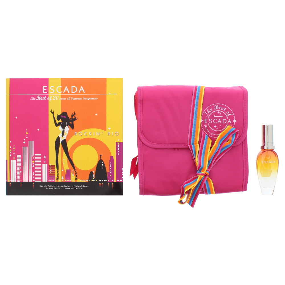 Escada Rockin' Rio Gift Set 30ml EDT + Beauty Pouch - Glow Empire