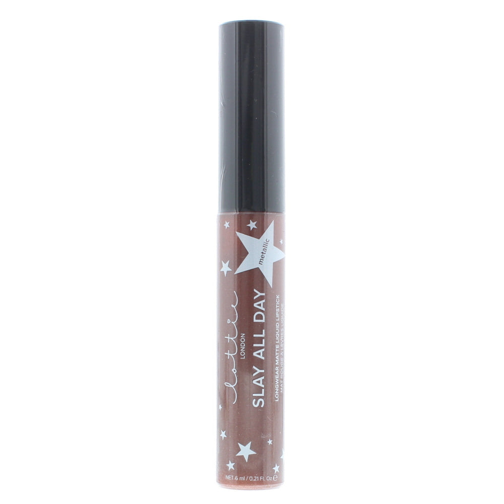 Lottie London Slay All Day Longwear Matte Liquid Metallic Shook Lipstick 6ml - Glow Empire