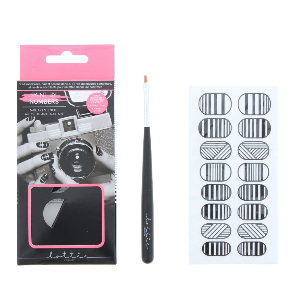 Lottie London Paint By Numbers Nail Art Stencils - Glow Empire