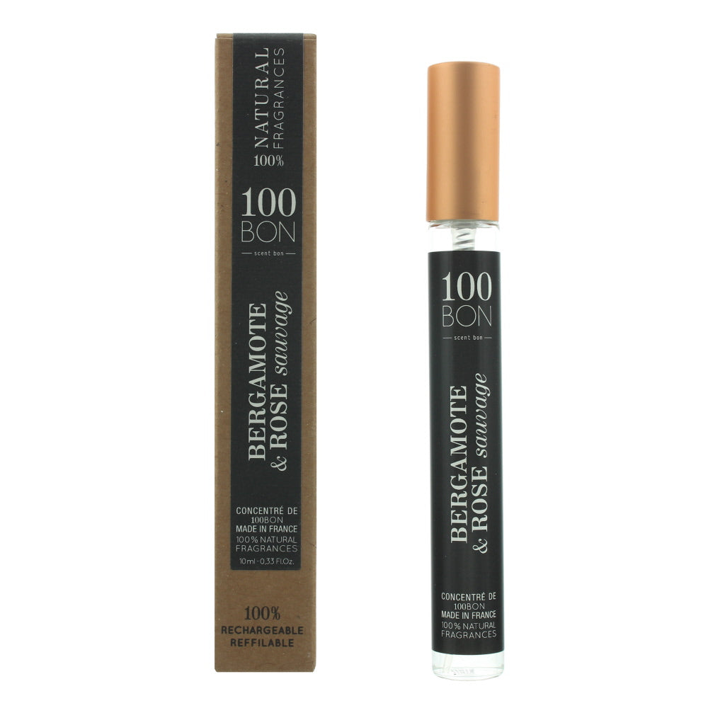 100 Bon Bergamote Rose Sauvage Concentre Refillable Eau de Parfum 10ml - Glow Empire