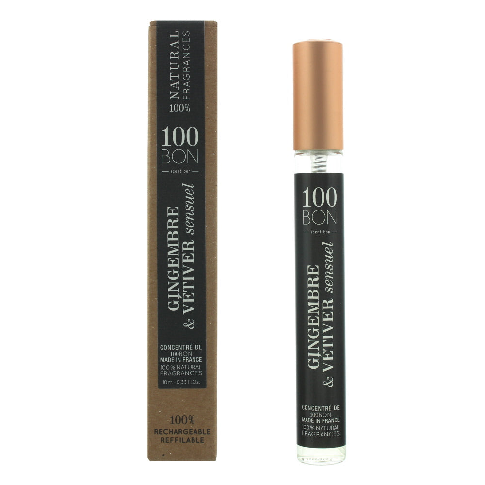 100 Bon Gingembre Vetiver Sensual Concentre Refillable Eau de Parfum 10ml - Glow Empire