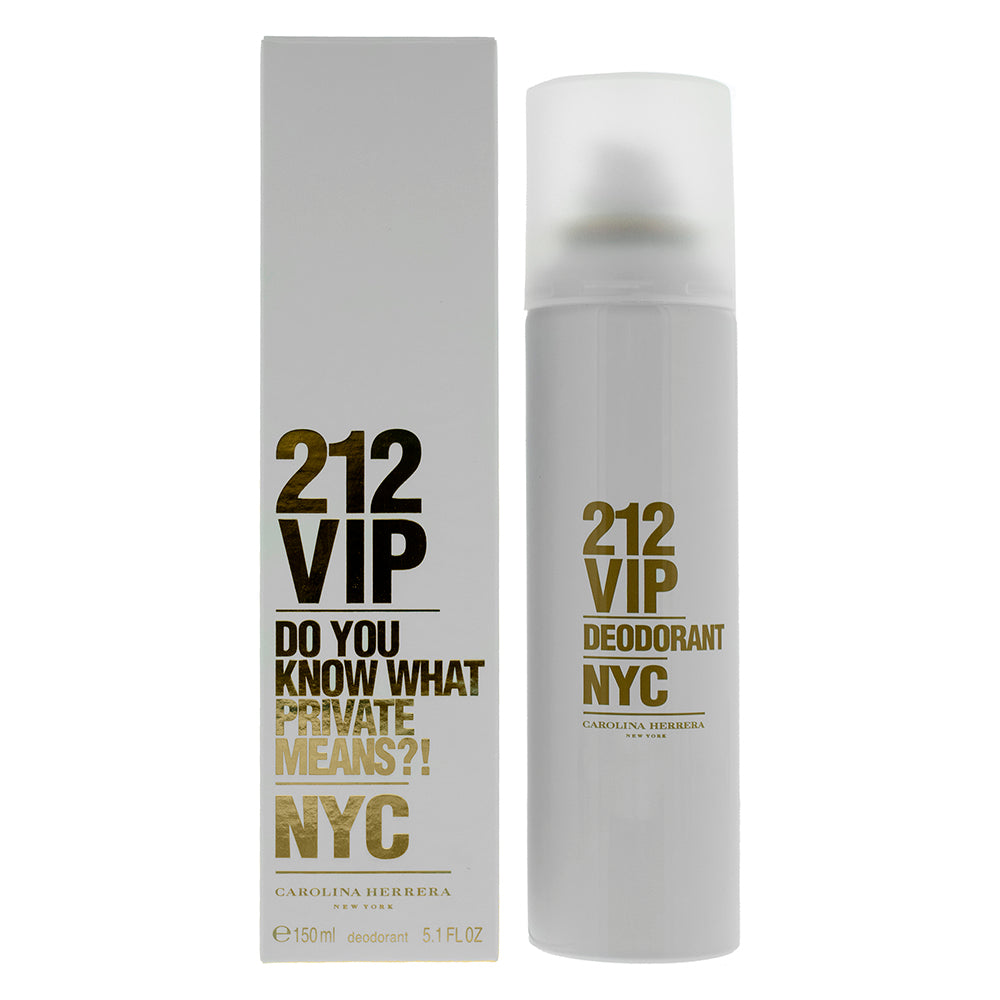 Carolina Herrera 212 VIP Deodorant Spray 150ml - Glow Empire