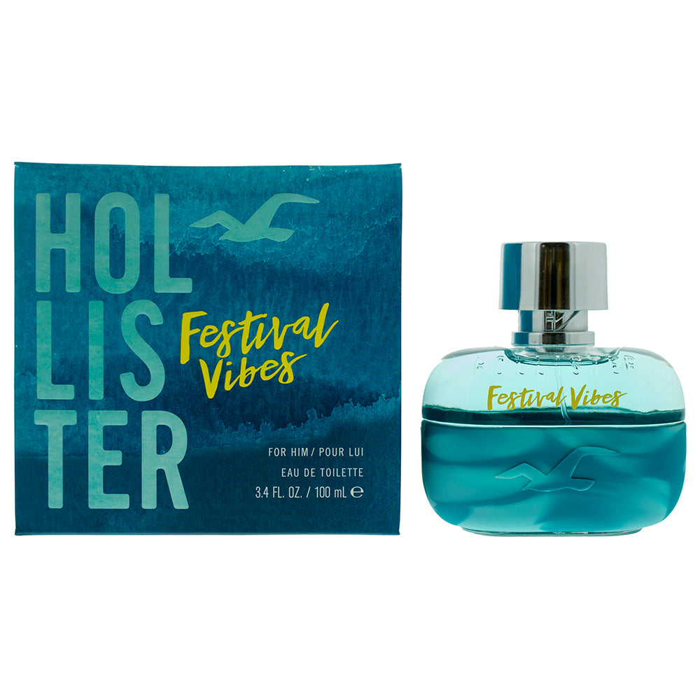 Hollister Festival Vibes For Him Eau de Toilette 100ml Spray - Glow Empire