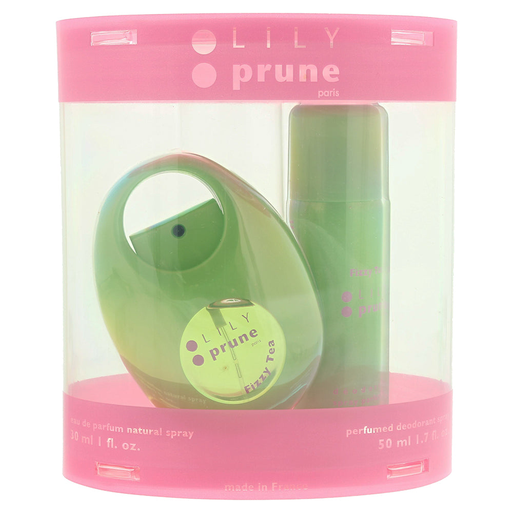 Ulric de Varens Lily Prune Fizzy Tea Gift Set 30ml EDP + 50ml Deodorant Spray - Glow Empire