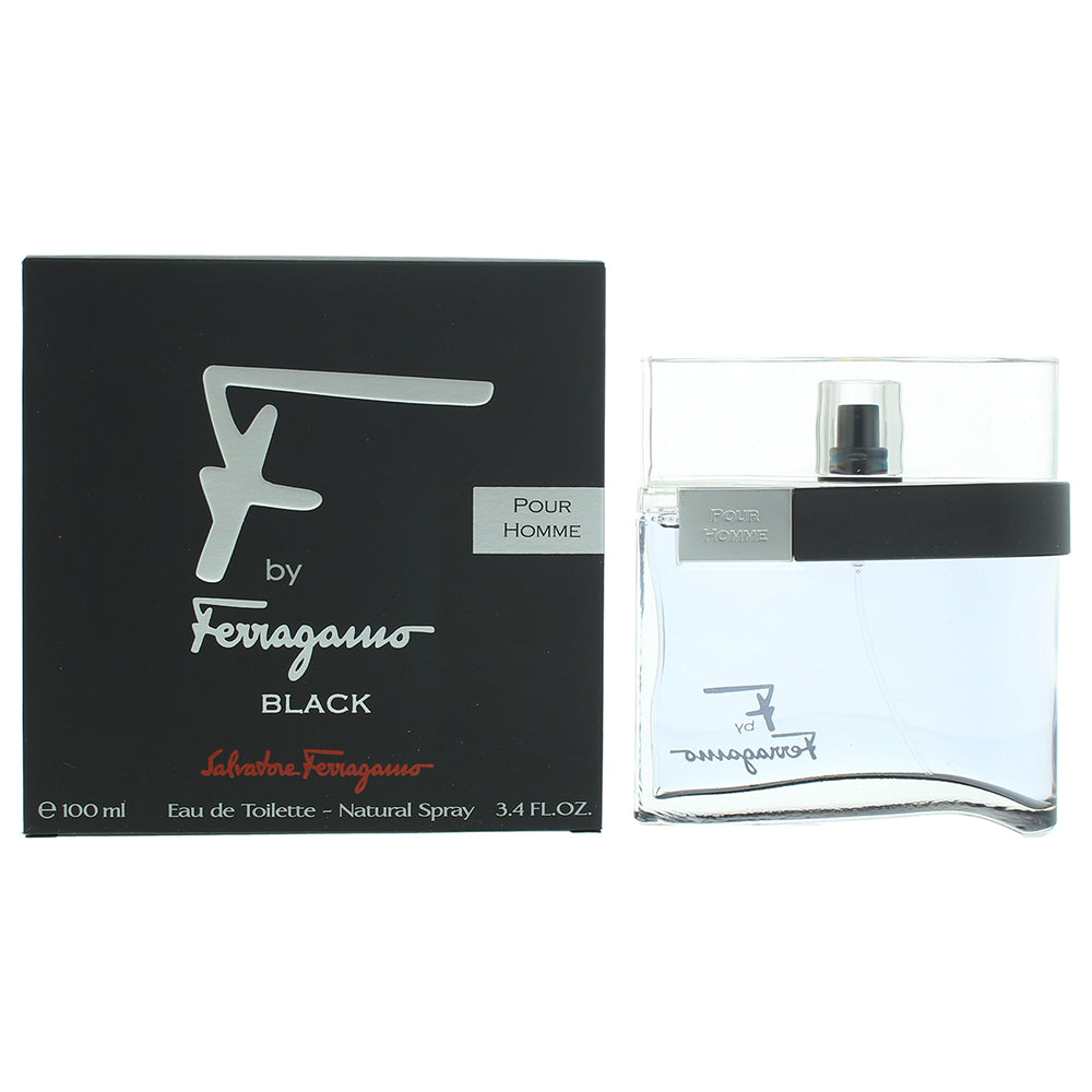 Salvatore Ferragamo F by Ferragamo Black Eau de Toilette 100ml Spray - Glow Empire