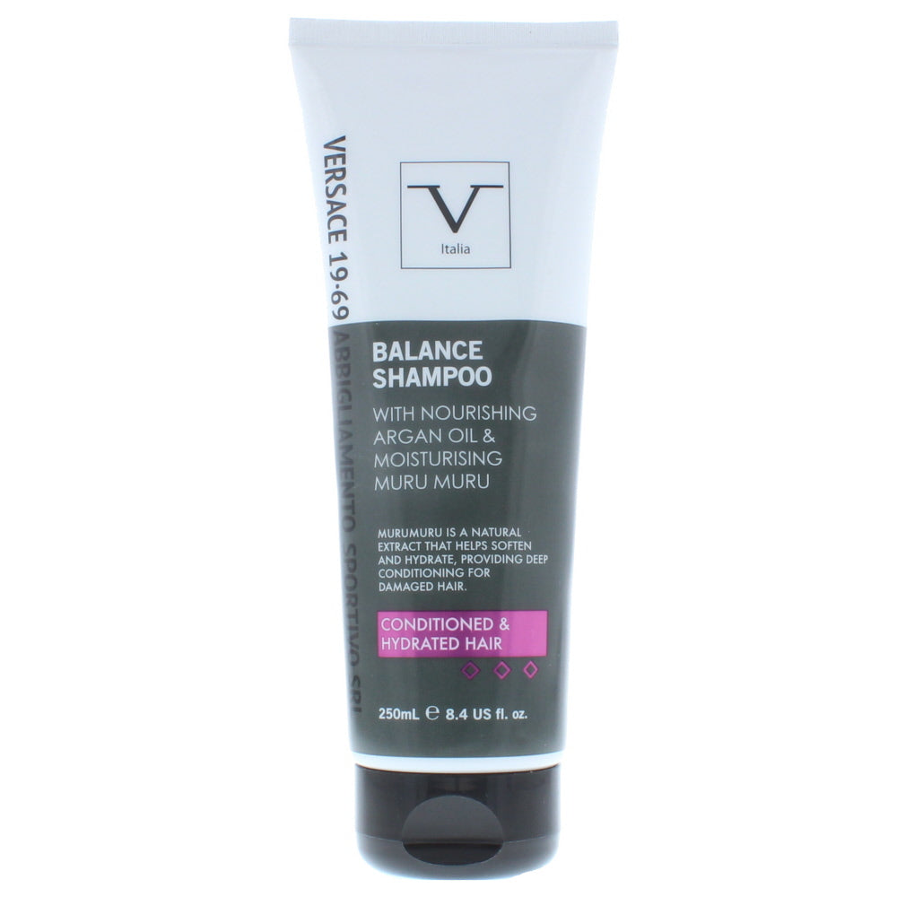 V Italia Balance Shampoo With Nourishing Argan Oil Moisturising Muru Muru 250m - Glow Empire