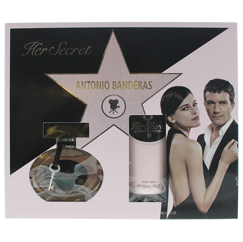 Antonio Banderas Her Secret 2-Piece Set (Eau de Toilette 50ml, Body Lotion 100ml) - Glow Empire