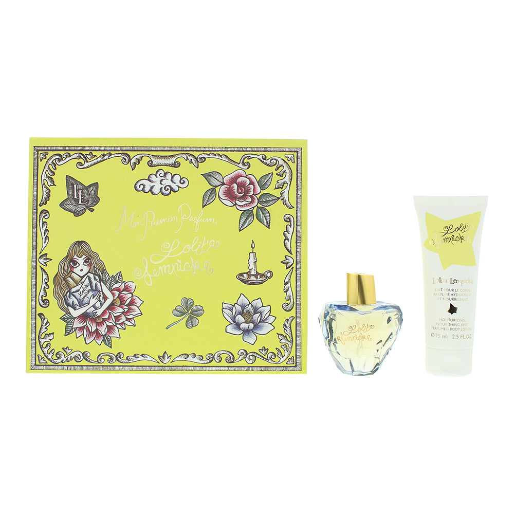 Lolita Lempicka Mon Premier 2 Piece Gift Set: Eau De Parfum 50ml - Body Lotion 75ml - Glow Empire
